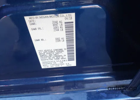 2018 Nissan Leaf S from USA, damaged, VIN 1N4AZ1CP1JC311385